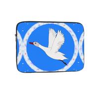 WHJSHOP Flying White Goose Prints Portable Shockproof Laptop Sleeve Case for Men and Women Business Travel, and Office Daily Use
