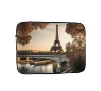 WHJSHOP French Paris Tour Eiffel Tower Prints Portable Shockproof Laptop Sleeve Case for Men and Women Business Travel, and Office Daily Use