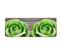 WHJSHOP Fresh Cabbage Pattern Extra Large Mouse pad Mousepad 12x31.5in for Desktop Computers, laptops, Personal Computers