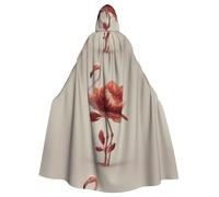 WHJSHOP Fresh Firebird Pattern Adult Hooded Cape Cloak for Halloween, Role-playing, and Costume Parties