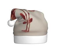 WHJSHOP Fresh Firebird Printing Christmas Hat for Adult for men and women clothing headband for festive occasions