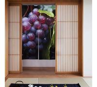 WHJSHOP Fresh Grapes Picture Door curtain partition splicing privacy protection suitable for kitchen, bathroom, room 34x56in