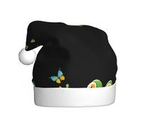 WHJSHOP Frog chasing butterfly Printing Christmas Hat for Adult for men and women clothing headband for festive occasions