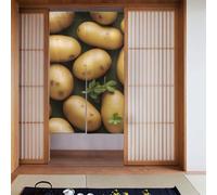 WHJSHOP Garden Potatoes Picture Door curtain partition splicing privacy protection suitable for kitchen, bathroom, room 34x56in