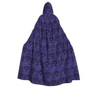 WHJSHOP Ghost swarm Prints Hooded Cloak - Dramatic Long-Sleeve Cosplay Cover