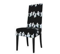 WHJSHOP Ghosts floating in the air Pattern Protection Cover for Dining Chair - Soft, Comfortable, Wrinkle-Resistant Elastic Fits Most Armless Chairs