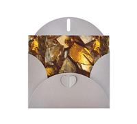 WHJSHOP Golden glass shards Prints Greeting Card - Premium Pearlescent Paper, Double Sided Pearl Effect, Love Buckle Pearl Paper Envelope