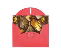 WHJSHOP Golden glass shards Prints Greeting Card - Premium Pearlescent Paper, Double Sided Pearl Effect, Love Buckle Pearl Paper Envelope