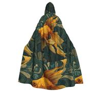 WHJSHOP Goldfish in the vortex Prints Halloween Adult Hooded Cloak No Zipper, Comfortable & Durable for Role-Playing