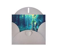 WHJSHOP Gray Greeting Card Cello In Water Printing Perfect for Valentine's Day, Wedding Anniversary & Party Invitations