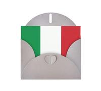 WHJSHOP Gray Greeting Card italy flag Pattern 4x6in for Christmas, children's birthdays, Valentine's Day, wedding anniversaries, and party invitations