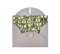 WHJSHOP Gray Greeting Card many cartoon dollars Pattern 4x6in for Christmas, children's birthdays, Valentine's Day, wedding anniversaries, and party invitations