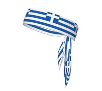 WHJSHOP Greek Flag Picture Sports Double-Sided Headscarf Quick Drying Lightweight Breathable and Adjustable
