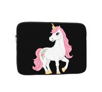 WHJSHOP Handmade Unicorn Pattern Laptop Case - Shockproof Portable Laptop Sleeve Bag for Men and Women Business Travel, School, and Office Use