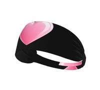 WHJSHOP Heart Moved for You Prints Sports Headband for Women Sweat Proof Bandeau Summer Elastic Band