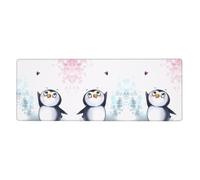 WHJSHOP I Love Penguins Prints Mouse Pad 12x31.5in