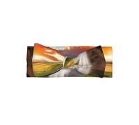 WHJSHOP Iceland Waterfall River Field Sunset Prints Baby Bow Headband - Soft & Stretchy Newborn Accessory for Baby Girls 0-6 Months - Adorable Gift for Baby Showers