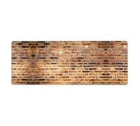 WHJSHOP Industrial Brick Wall Background Mouse Pad 12x31.5in Extended Gaming Surface