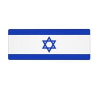 WHJSHOP Israeli Flag Pattern Extra Large Mouse pad Mousepad 12x31.5in for Desktop Computers, laptops, Personal Computers