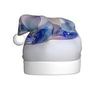 WHJSHOP Jelly Rabbit Pattern Men's and women's plush Christmas hats, adult New Year's holiday party caps