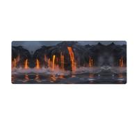 WHJSHOP Kilauea Volcano Mouse Pad 12x31.5in Extended Gaming Mat