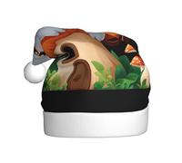WHJSHOP Koala in the mushroom house Printing Christmas Hat for Adult for men and women clothing headband for festive occasions