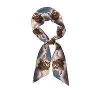 WHJSHOP Lamb with A Lion On The Clouds Picture Women's Fashion Scarf - Head Hair Accessories Versatile Scarf for Women Valentine's Day and Mother's Day