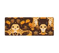 WHJSHOP Leopard Little Gecko Pattern Extra Large Mouse pad Mousepad 12x31.5in for Desktop Computers, laptops, Personal Computers