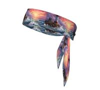WHJSHOP lighthouse diamond painting Printing Sports headscarf, sweat absorbing and breathable, motion headband, double-sided kerchief