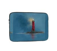 WHJSHOP Lighthouse on The Coast Pattern Laptop Case - Shockproof Portable Laptop Sleeve Bag for Men and Women Business Travel, School, and Office Use