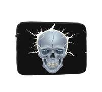 WHJSHOP Lightning in The Skull Pattern Laptop Case - Shockproof Portable Laptop Sleeve Bag for Men and Women Business Travel, School, and Office Use