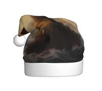 WHJSHOP Little sparrow flying to the lighthouse Printing Christmas Hat for Adult for men and women clothing headband for festive occasions