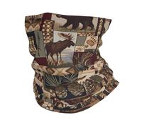 WHJSHOP Lodge Bear Deer Prints Multifunctional Sport Headband - Seamless Moisture-Wicking Throw for Hiking, Cycling & Beach Adventures