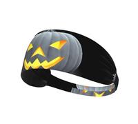 WHJSHOP Long Live The Day Pumpkin Lantern Prints Sports Headband for Women Sweat Proof Bandeau Summer Elastic Band