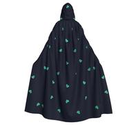WHJSHOP Lovely blue background Picture Adult Hooded Cape Cloak for Halloween, Role-playing Costumes, and Theme Parties