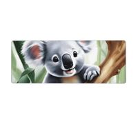 WHJSHOP Lovely Koala Prints Extra Large Mouse pad, Computer Office Anti Slip Gaming Keyboard Thickened Version 12x31.5in