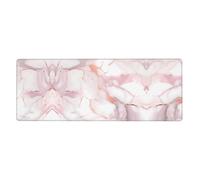 WHJSHOP Marble Color Rose Gold Pattern Extra Large Mouse pad Mousepad 12x31.5in for Desktop Computers, laptops, Personal Computers