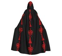 WHJSHOP May all your wishes come true Prints Adult Hooded Cape Cloak for Halloween, Role-Playing, and Costume Parties