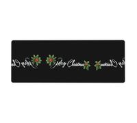 WHJSHOP Merry Christmas Pattern Extra Large Mouse pad Mousepad 12x31.5in for Desktop Computers, laptops, Personal Computers