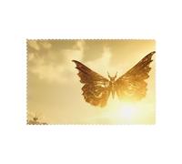 WHJSHOP Metal Moth Prints Placemats Set of 6 12x18in - Transform Your Table into a Cozy Haven for Memorable Meals