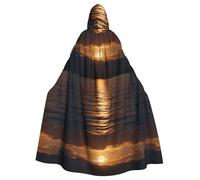WHJSHOP Midnight Pattern Halloween Adult Hooded Cloak is a super large, comfortable, and durable cloak