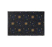 WHJSHOP Moon and Stars Pattern Prints Placemats Set of 6 12x18in - Transform Your Table into a Cozy Haven for Memorable Meals