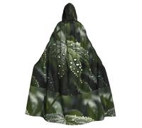 WHJSHOP Morning Dew Pattern Halloween Adult Hooded Cloak is a super large, comfortable, and durable cloak