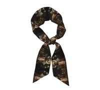WHJSHOP Mr. Dancing Tiger Picture Women's Fashion Scarf - Head Hair Accessories Versatile Scarf for Women Valentine's Day and Mother's Day, Black, One Size