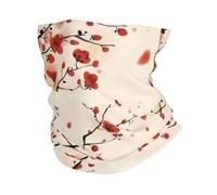 WHJSHOP Multifunctional sports headscarf Japanese Spring Plum Floral Prints sweat-absorbent and breathable, suitable for cycling and fitness