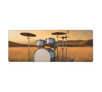 WHJSHOP Music Drum in Field Picture Extra Large Mouse pad Mousepad Computer Office Gaming Keyboard Thickened Version 12x31.5in