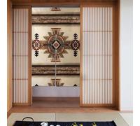 WHJSHOP Native American Painting Printing Curtain two Pieces Spliced 34x56in Fabric curtains, room dividers Fabric, Smooth & Not Easily Wrinkled
