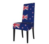 WHJSHOP New Zealand Flag Pattern Protection Cover for Dining Chair - Soft, Comfortable, Wrinkle-Resistant Elastic Fits Most Armless Chairs