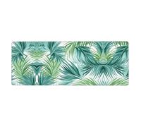WHJSHOP Ocean sea Beach Palm Leaves Pattern Extra Large Mouse pad Mousepad 12x31.5in for Desktop Computers, laptops, Personal Computers