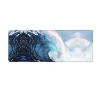 WHJSHOP Ocean Waves Mouse Pad 12x31.5in Extended Gaming Surface